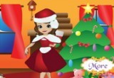 لعبة تلبيس الطفلة صوفيا في عيد الميلاد