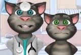 لعبة القط الناطق توم عند طبيب العيون